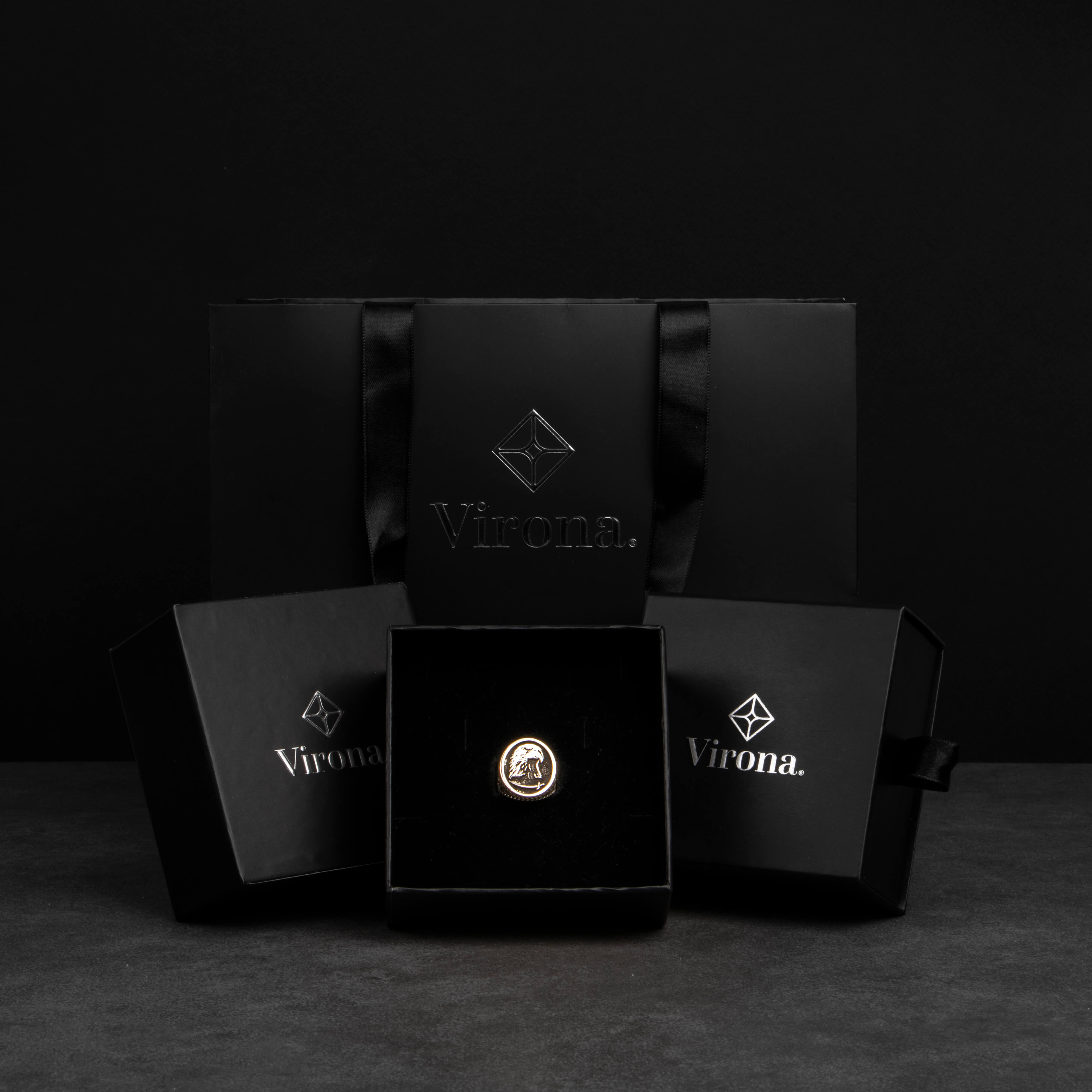 Kartal Başlı 925 Ayar Gümüş Yüzük