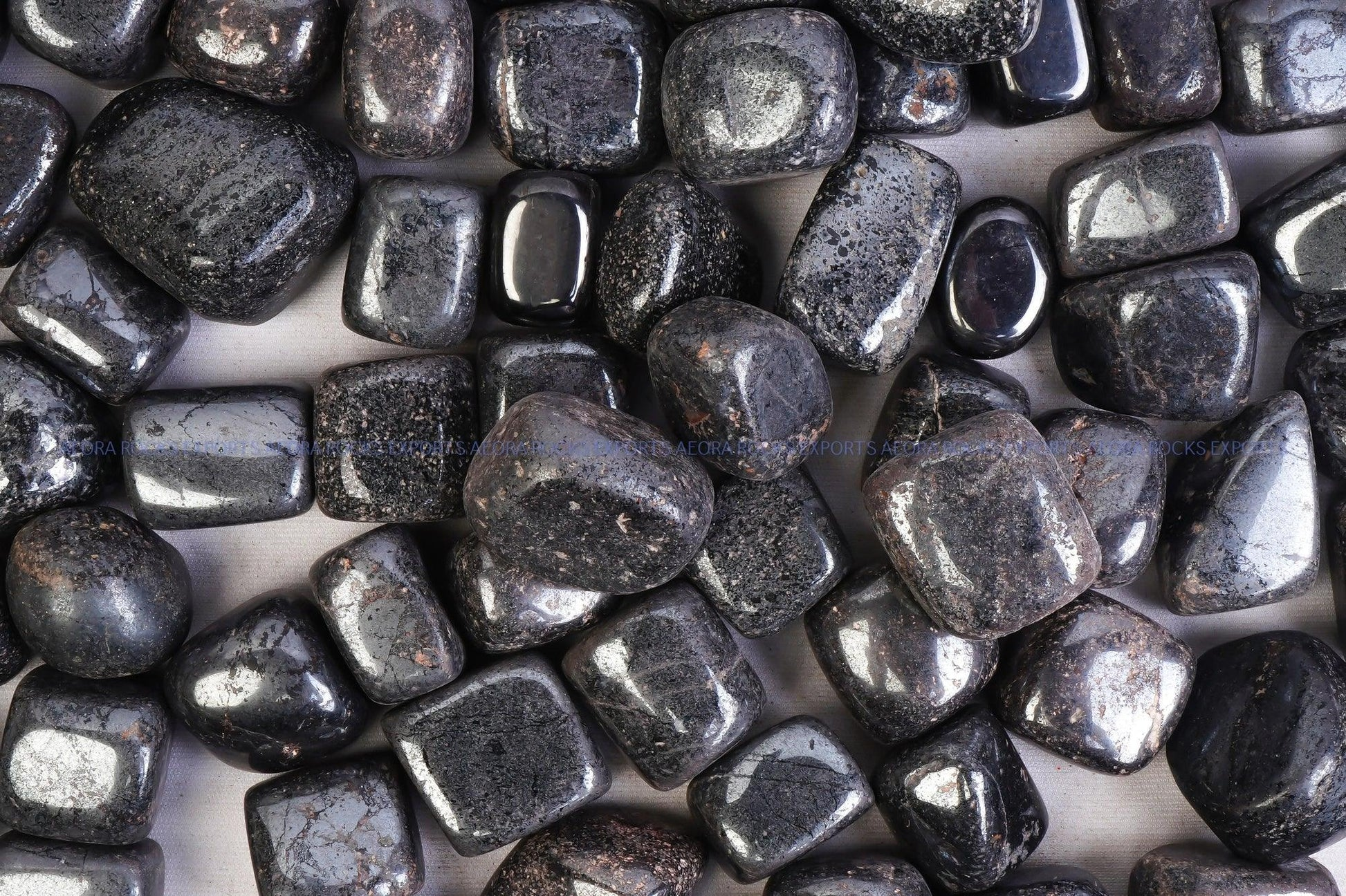 Hematite Prayer Beads with Silver Tassel (8mm)