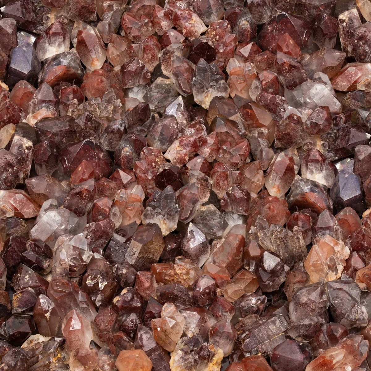 Red Quartz Prayer Beads with Silver Tassel (8mm)