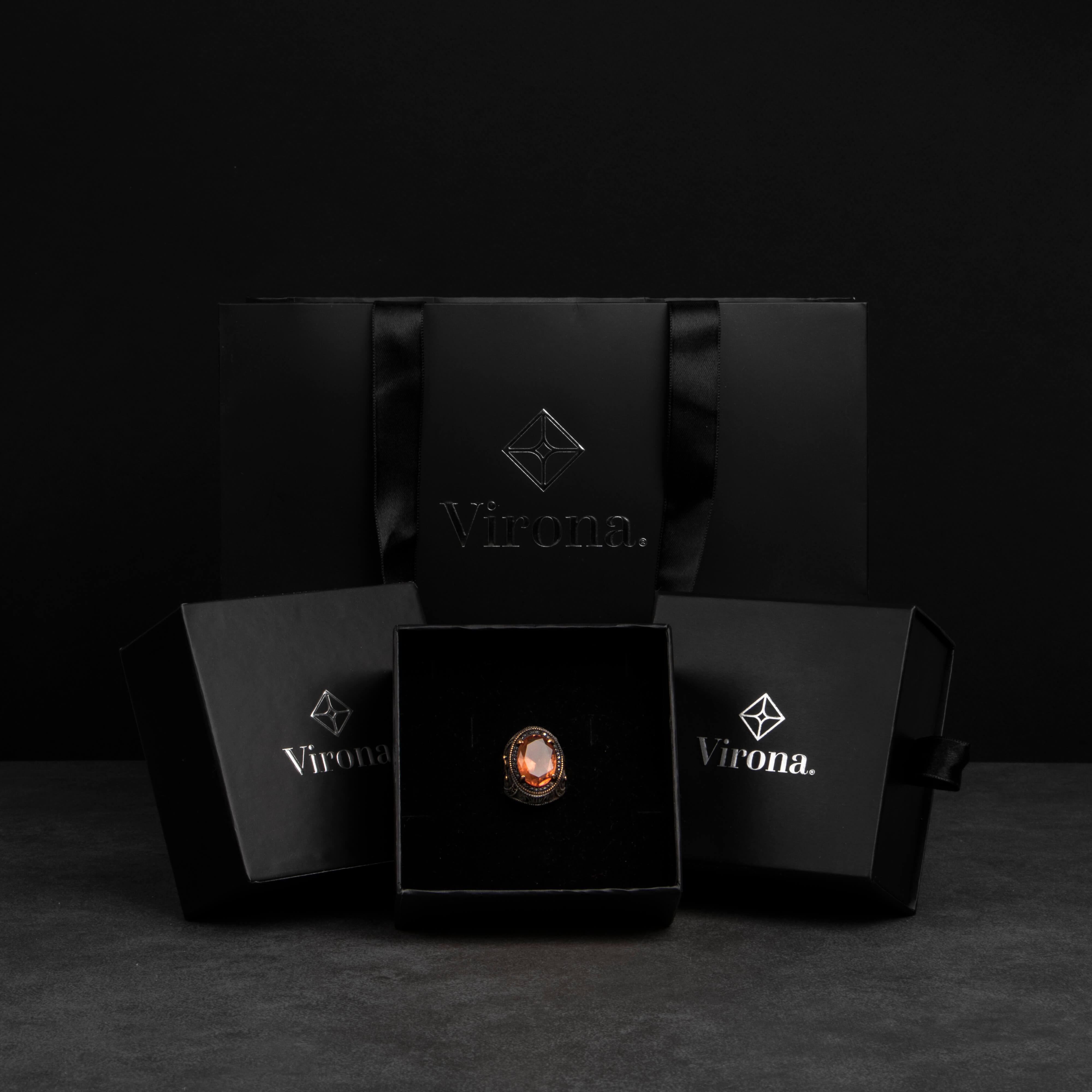 Sterling Silver Men's Ring with Moissanite Stone