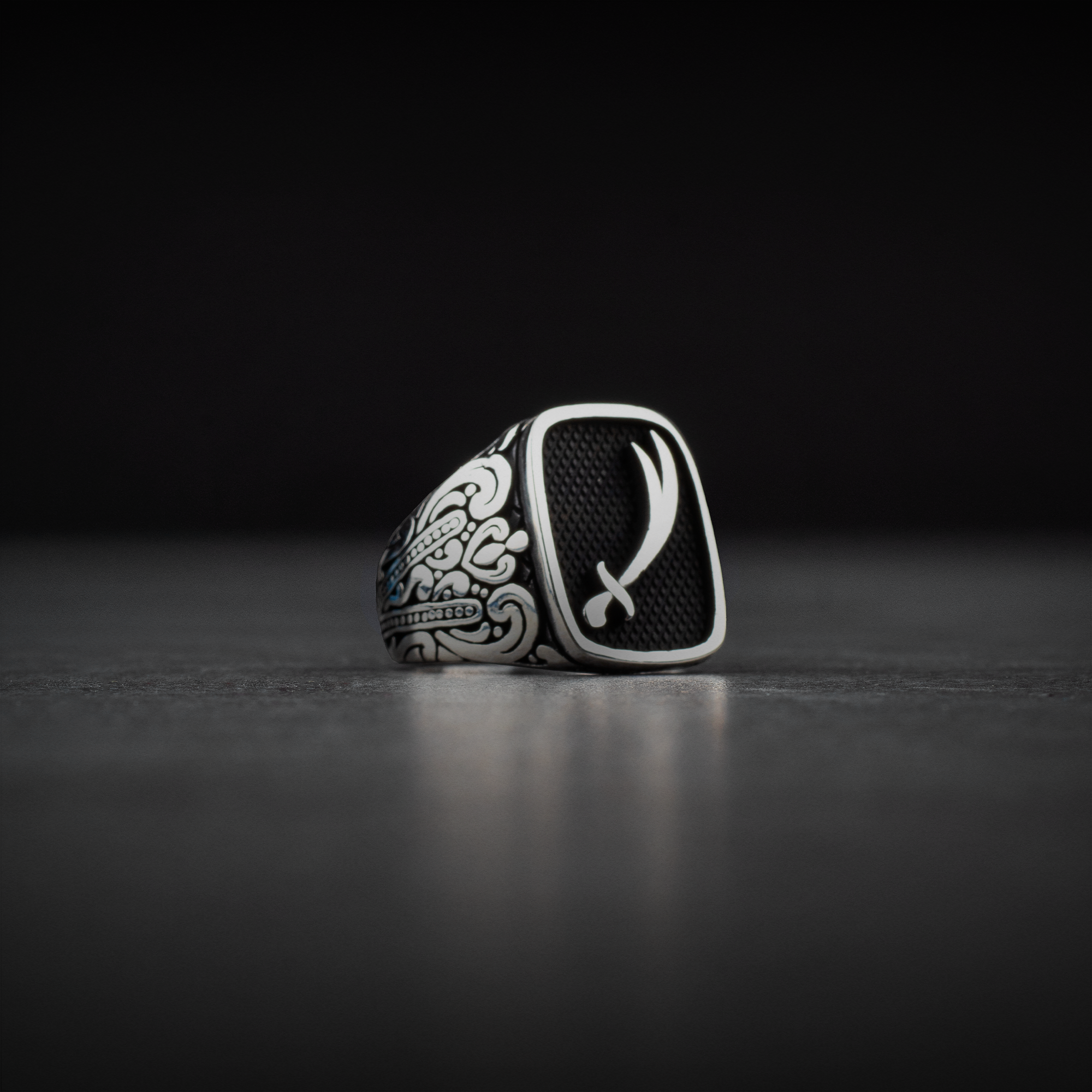 Men’s Sterling Silver Ring with Zulfiqar Sword Design